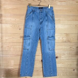 Lauren by Ralph Lauren cargo style blue jeans size 10